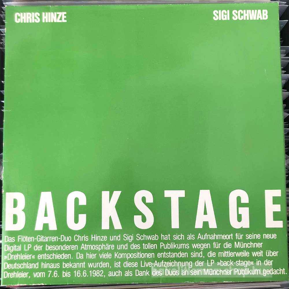 Chris Hinze - Sigi Schwab - Backstage