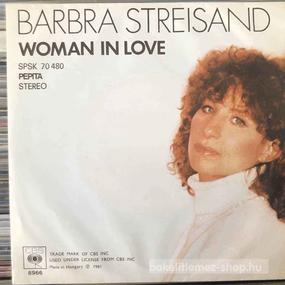 Barbra Streisand - Woman In Love  (7", Single) (vinyl) bakelit lemez