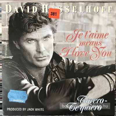 David Hasselhoff - Je T Aime Means I Love You  (7", Single) (vinyl) bakelit lemez