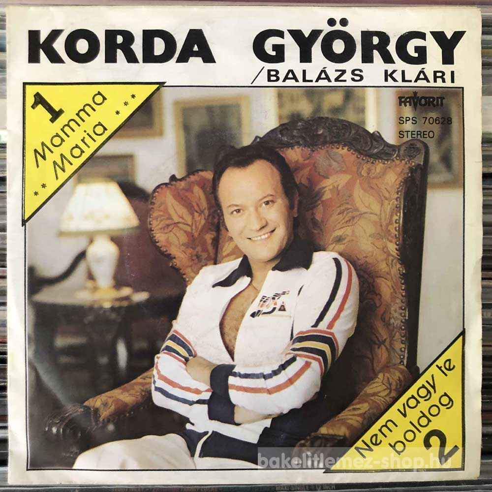 Korda György És Balázs Klári - Mamma Maria