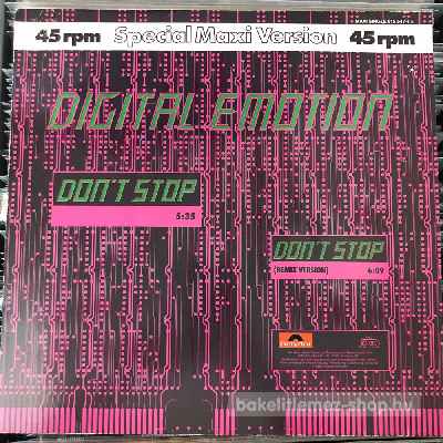 Digital Emotion - Dont Stop  (12", Maxi) (vinyl) bakelit lemez