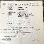 Prague Madrigal Singers, Miroslav Venhoda  Old English Vocal Music  (LP, Album)