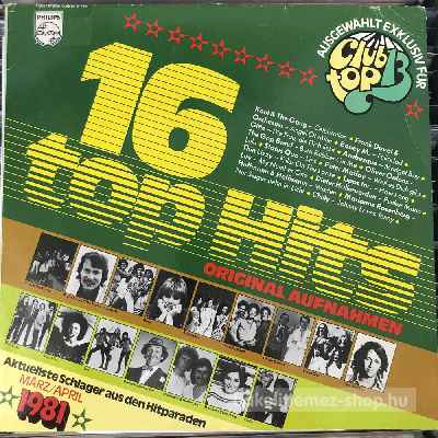 Various - 16 Top Hits 1981 Marz-April  (LP, Comp) (vinyl) bakelit lemez