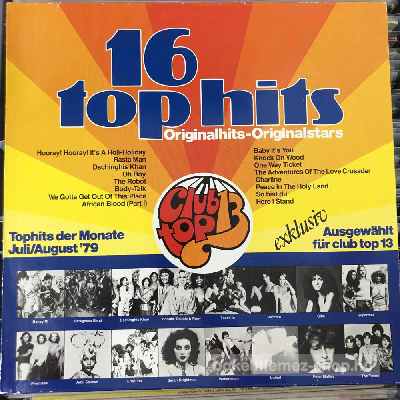 Various - 16 Top Hits - Tophits Der Monate JuliAugust 79  (LP, Comp) (vinyl) bakelit lemez