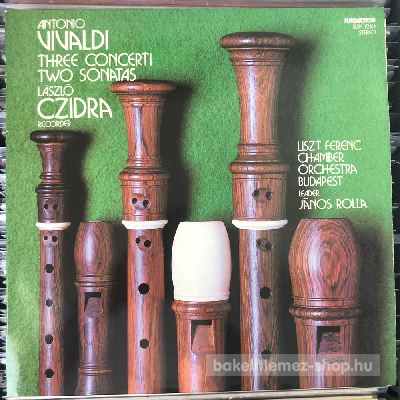 Antonio Vivaldi - Three Concerti Two Sonatas  (LP, Album) (vinyl) bakelit lemez