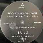 Lulu  Goodbye Baby And Amen (Remixes)  (12", Promo)