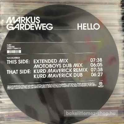 Markus Gardeweg - Hello  (12") (vinyl) bakelit lemez