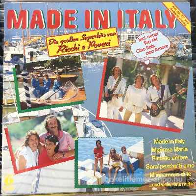 Ricchi E Poveri Made In Italy (LP, Comp) (vinyl) bakelit lemez Ricchi E Poveri - Made In Italy (LP, Comp) (vinyl) bakelit lemez