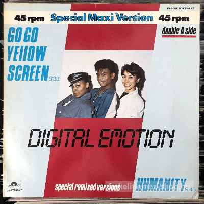 Digital Emotion Go Go Yellow Screen - Humanity (12", Maxi) (vinyl) bakelit lemez Digital Emotion - Go Go Yellow Screen - Humanity (12", Maxi) (vinyl) bakelit lemez