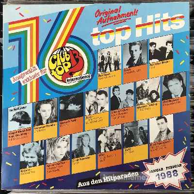 Various 16 Top Hits Aus Den Hitparaden Januar, Februar 1988 (LP, Comp) (vinyl) bakelit lemez Various - 16 Top Hits Aus Den Hitparaden Januar, Februar 1988 (LP, Comp) (vinyl) bakelit lemez