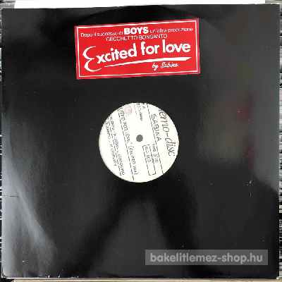 Sabina M. Excited For Love (12", Promo) (vinyl) bakelit lemez Sabina M. - Excited For Love (12", Promo) (vinyl) bakelit lemez