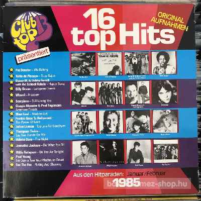 Various - 16 Top Hits - Aus Den Hitparaden Januar, Februar  (LP, Comp) (vinyl) bakelit lemez