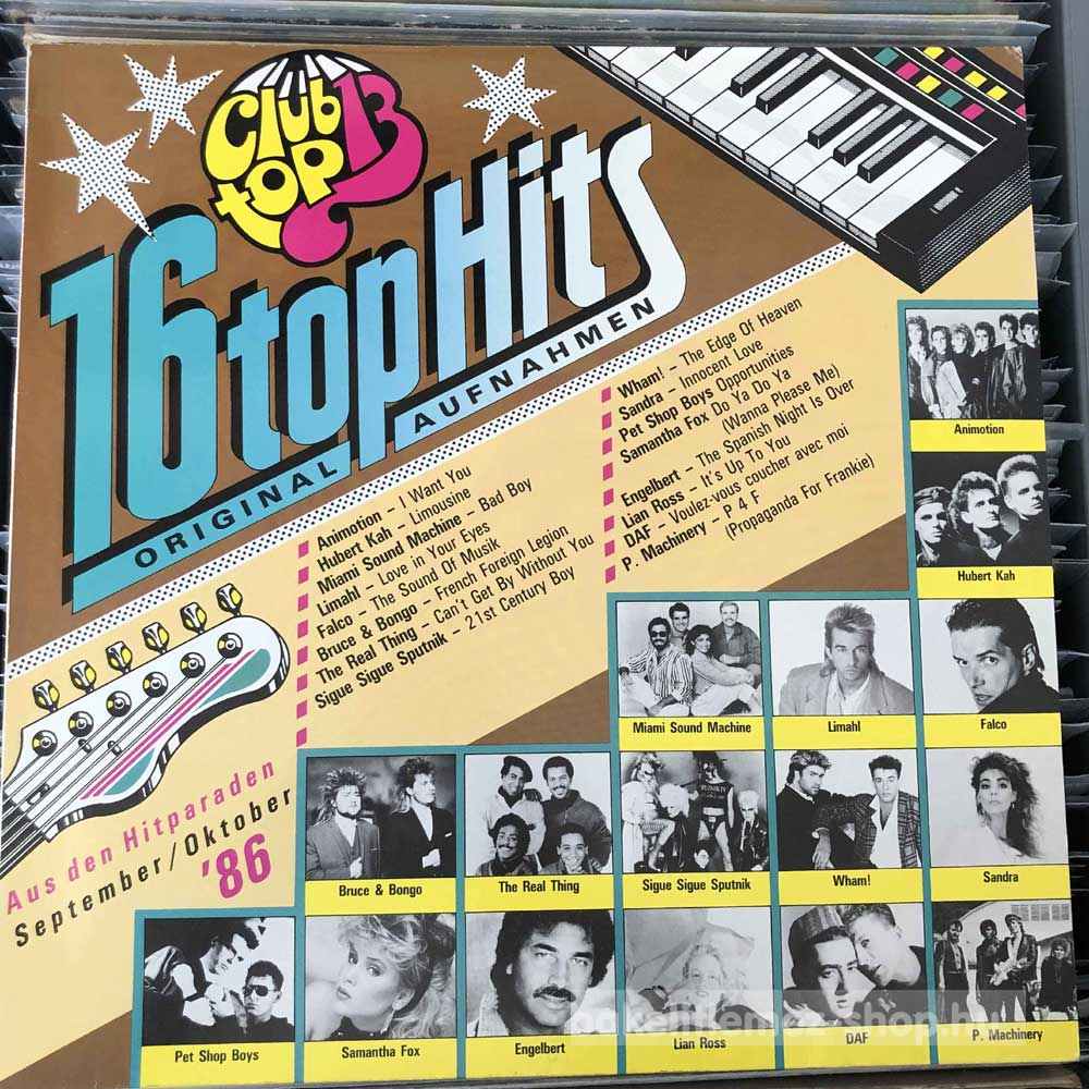 Various - 16 Top Hits September, Oktober 86