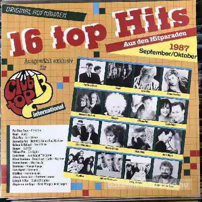 Various - 16 Top Hits, 1987 September, Oktober  (LP, Comp) (vinyl) bakelit lemez