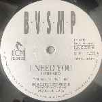 B.V.S.M.P.  I Need You  (12")