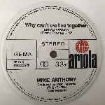 Mike Anthony  Why Cant We Live Together  (12")