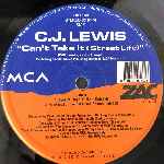 CJ Lewis  Cant Take It (Street Life)  (12")