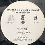 Dr. Dre Featuring Knoc-Turnal  Bad Intentions  (12", Promo)