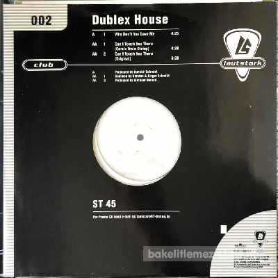 Dublex House - Why Dont You Love Me  (12") (vinyl) bakelit lemez