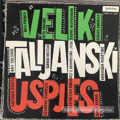 Various - Veliki Talijanski Uspjesi  (LP, Comp) (vinyl) bakelit lemez