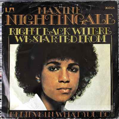 Maxine Nightingale - Right Back Where We Started From  (7", Single) (vinyl) bakelit lemez