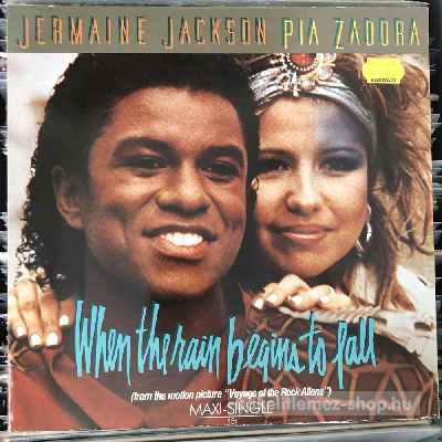 Jermaine Jackson & Pia Zadora - When The Rain Begins To Fall  (12", Maxi) (vinyl) bakelit lemez