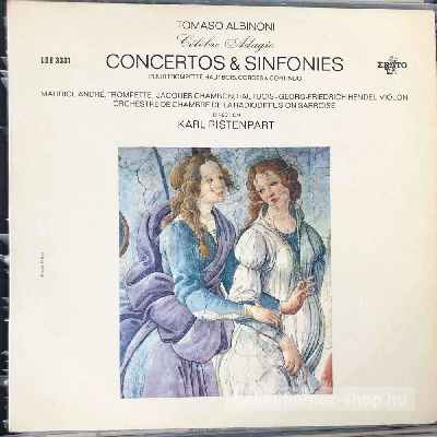 Tomaso Albinoni, Maurice André - Célébre Adagio, Hautbois, Cordes & Continuo  (LP, Album) (vinyl) bakelit lemez