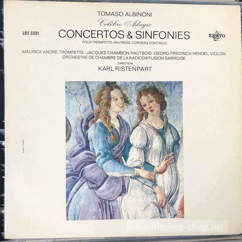 Tomaso Albinoni, Maurice André - Célébre Adagio, Hautbois, Cordes & Continuo
