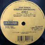 Jane Birkin And Serge Gainsbourg  Je Taime ... Moi Non Plus, Jane B.  (7", Single, Re)
