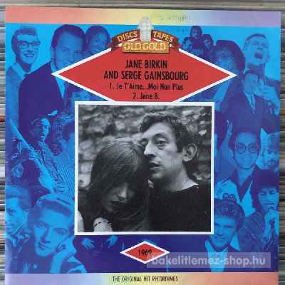 Jane Birkin And Serge Gainsbourg - Je Taime ... Moi Non Plus, Jane B.  (7", Single, Re) (vinyl) bakelit lemez