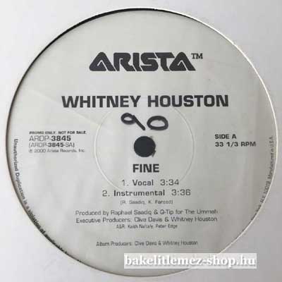 Whitney Houston - Fine  (12", Promo) (vinyl) bakelit lemez