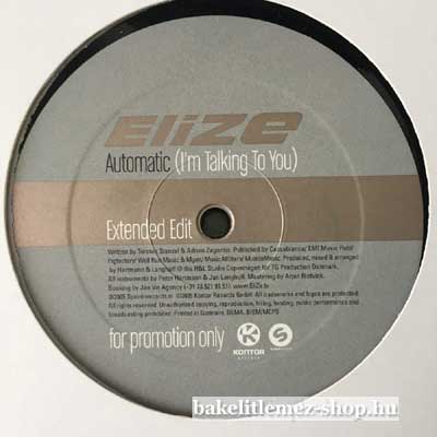 EliZe - Automatic (Im Talking To You)  (12") (vinyl) bakelit lemez