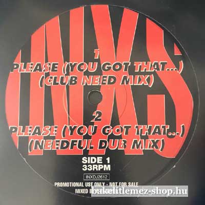INXS - Please (You Got That...)  (12", Promo) (vinyl) bakelit lemez