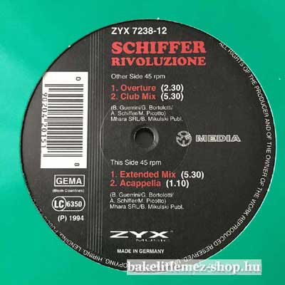 Schiffer - Rivoluzione  (12", Single) (vinyl) bakelit lemez