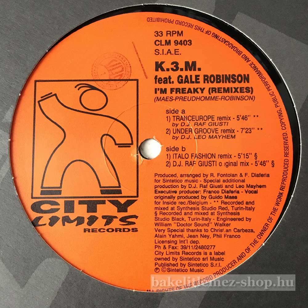 K3M Feat. Gale Robinson - Im Freaky (Remixes)